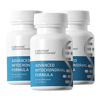 Three bottles of Advanced Mitochondrial Formula